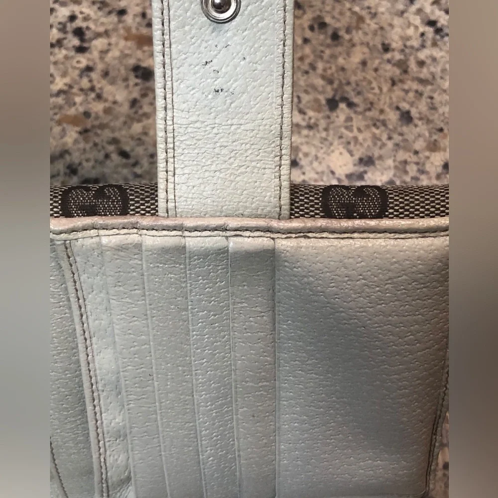 Gucci Canvas Monogram Wallet Vintage GUC - Picture 12 of 15